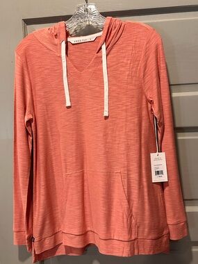 Free Fly Apparel Coral Bamboo Slub Hoodie Pullover